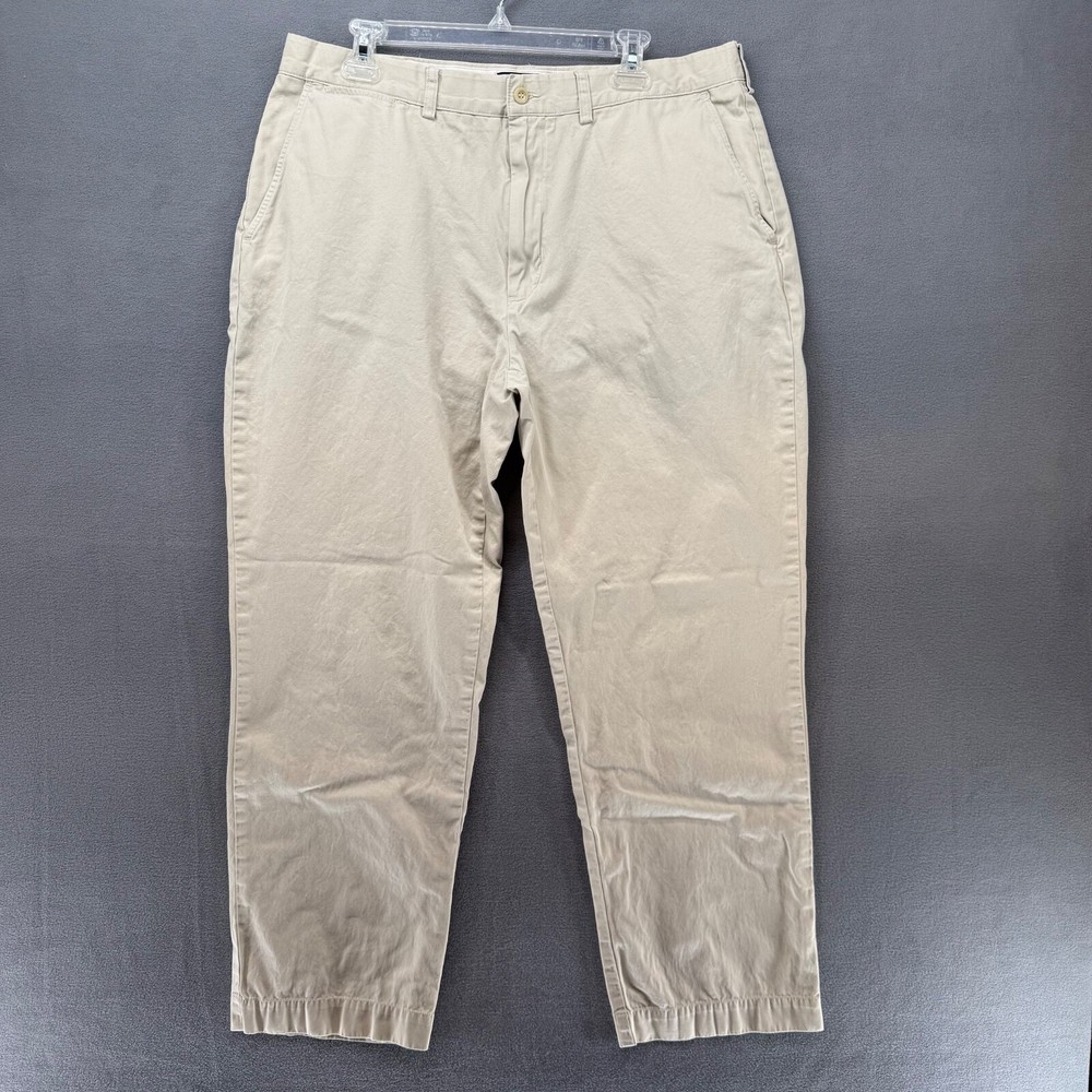 Polo Ralph Lauren Pants Men 38x32 Beige Chino Prospect Cotton Khaki Academic