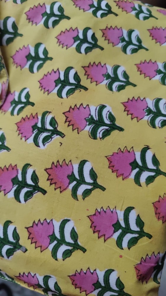 Indian Hand Block Print Cotton Fabric for Dresses Shirts Nightwear 10 Yards