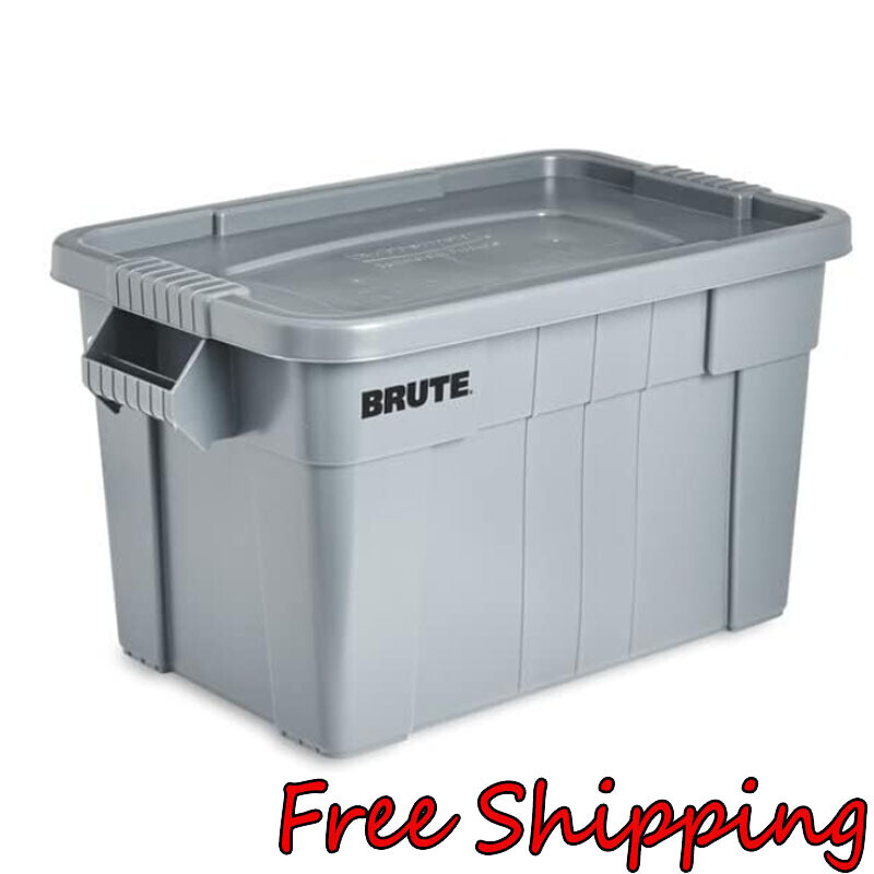 20-Gallon Heavy Duty Stackable Storage Tote Box with Lid