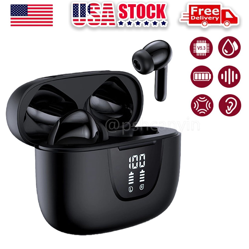 2025 Wireless Bluetooth 5.3 Earbuds Headphones For iPhone Samsung Galaxy Android
