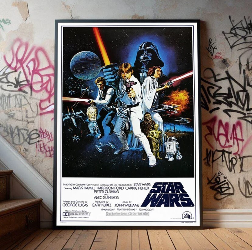 Star Wars 1977 Movie Poster - Premium Quality Collectible for Film Fans and Enthusiasts