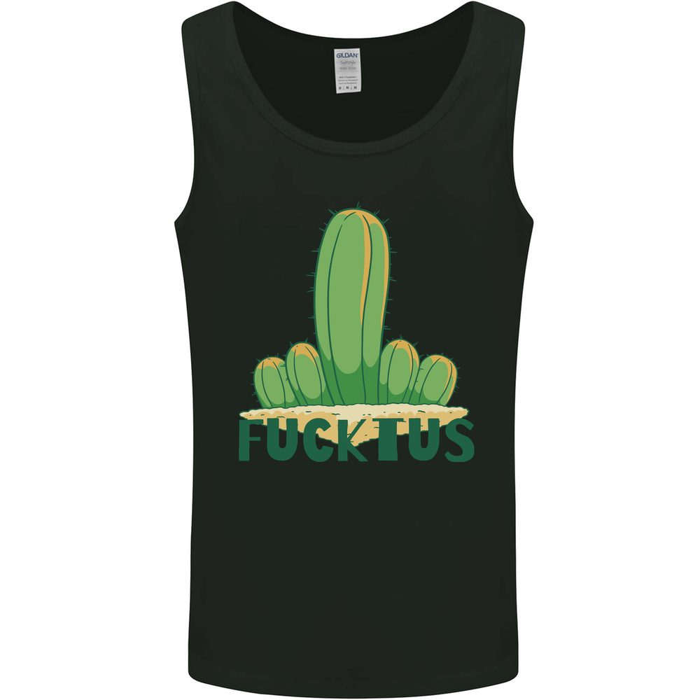 Fucktus Funny Cactus House Plants Offensive Mens Vest Tank Top