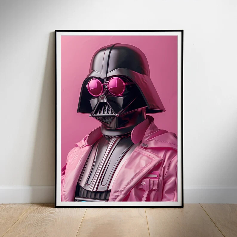 Star Wars poster  Darth Vader, Fan Art Movie print, Printable