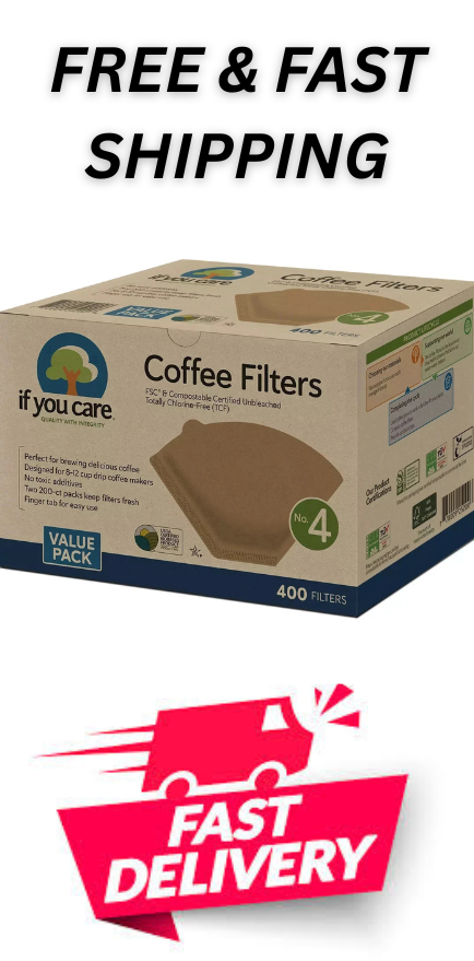 If You Care #4 Unbleached Coffee Filter (400 ct.) Free Shipping