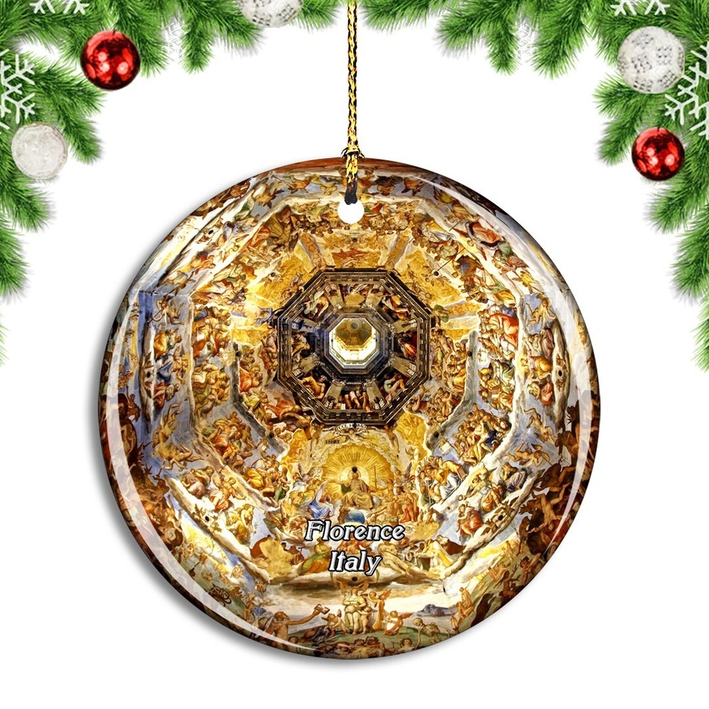 Italy Florence Cathedral of Santa Maria Christmas ornament city travel souvenir