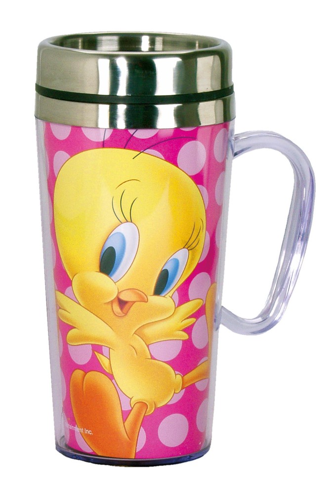 - Insulated Travel Mug - Tweety Bird Coffee Cup - Coffee Lovers Gift - Funny ...