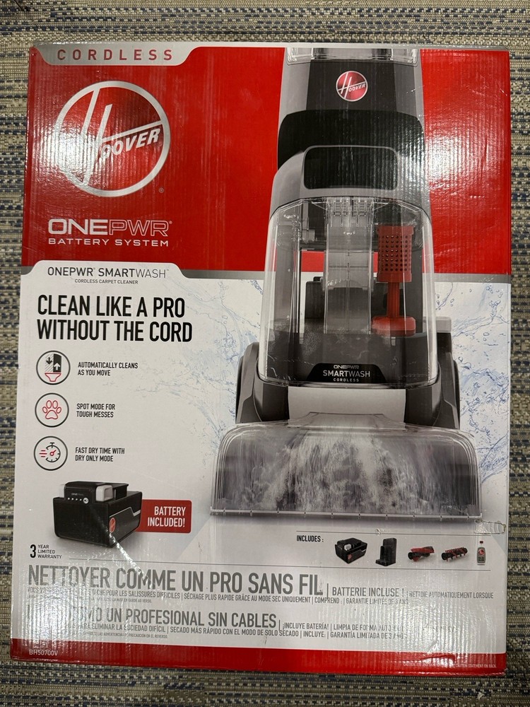 Hoover BH50700V Deep Clean Carpet Shampooer with Battery and Charger