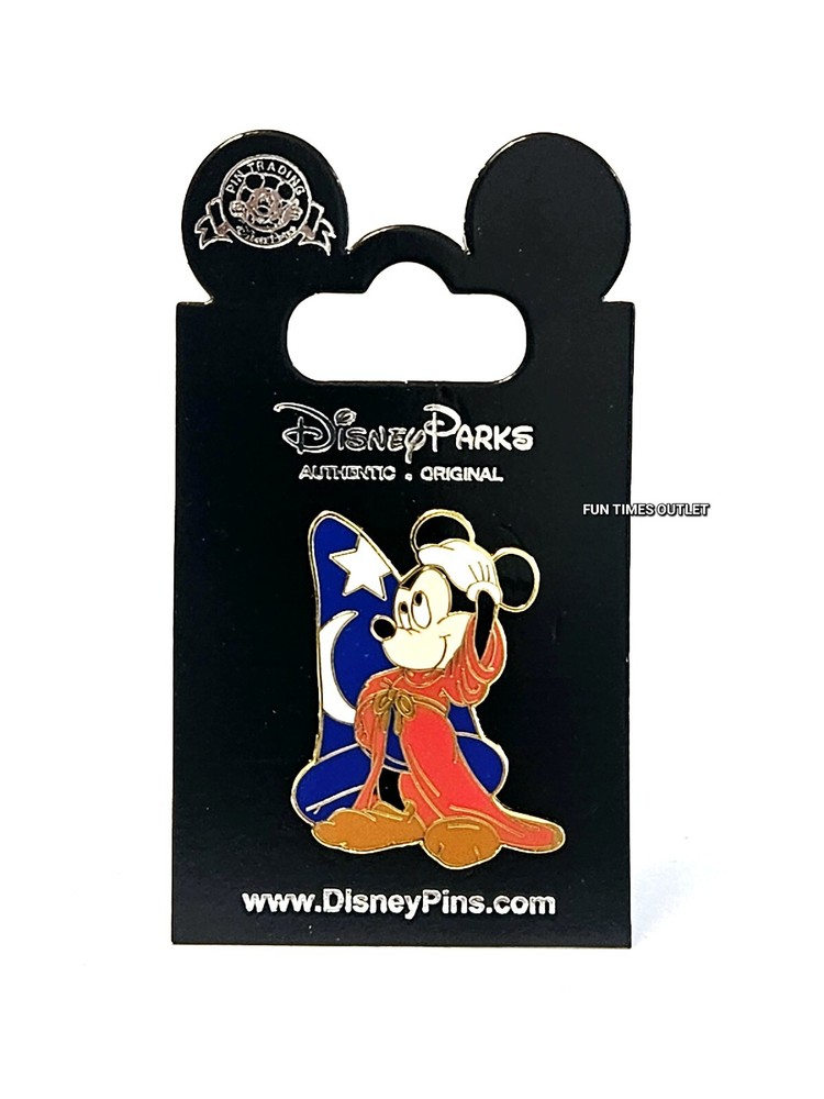 Disney Parks Mickey Mouse Fantasia Wizard Collectible Trading Pin Authentic New