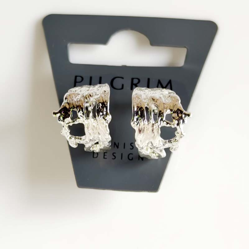 17mm Pilgrim Abstract Stud Earrings Vintage Holiday Jewelry Gift for Women