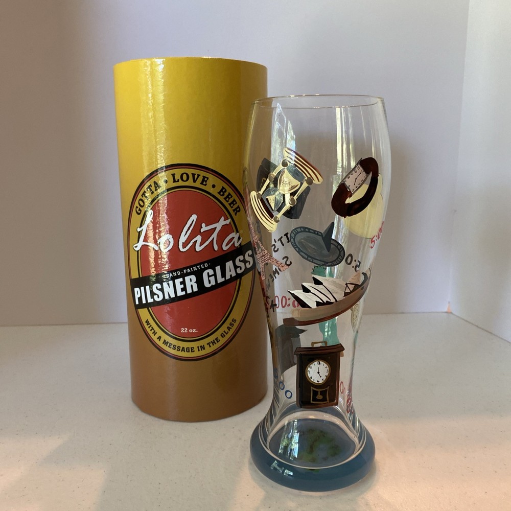Lolita 22 oz Pilsner Beer Glass 9 Inch Tall with Gift Box