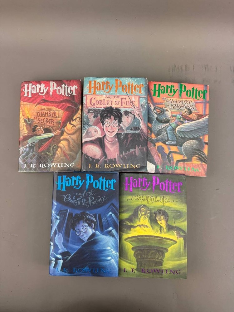 Lot of 5 Vols 2-6 Harry Potter Hardcover by J.K. Rowling