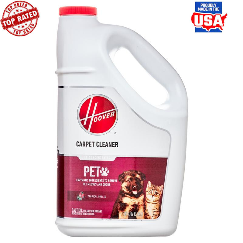 Powerful Enzymatic Pet Stain & Odor Remover for Carpets & Upholstery 128oz