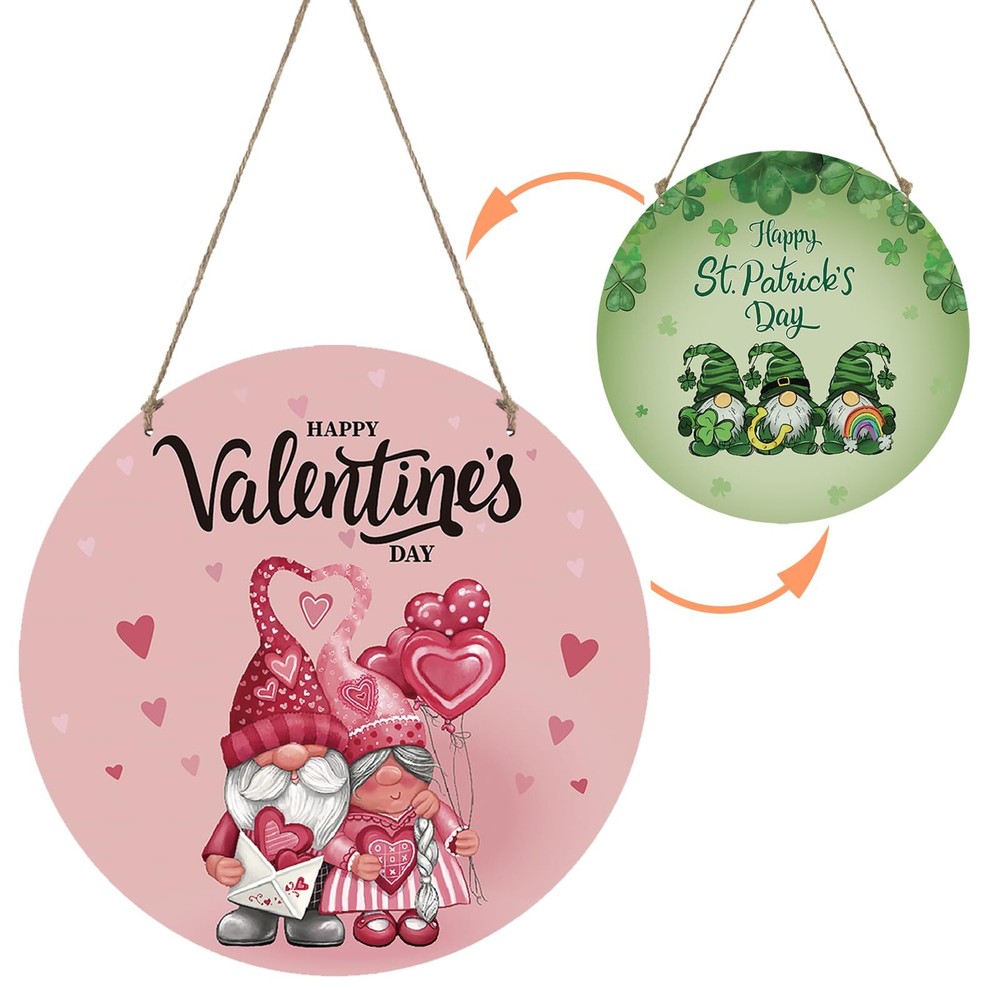 Reversible Valentines Day Door Decorations St Patricks Day Door Decorations V...