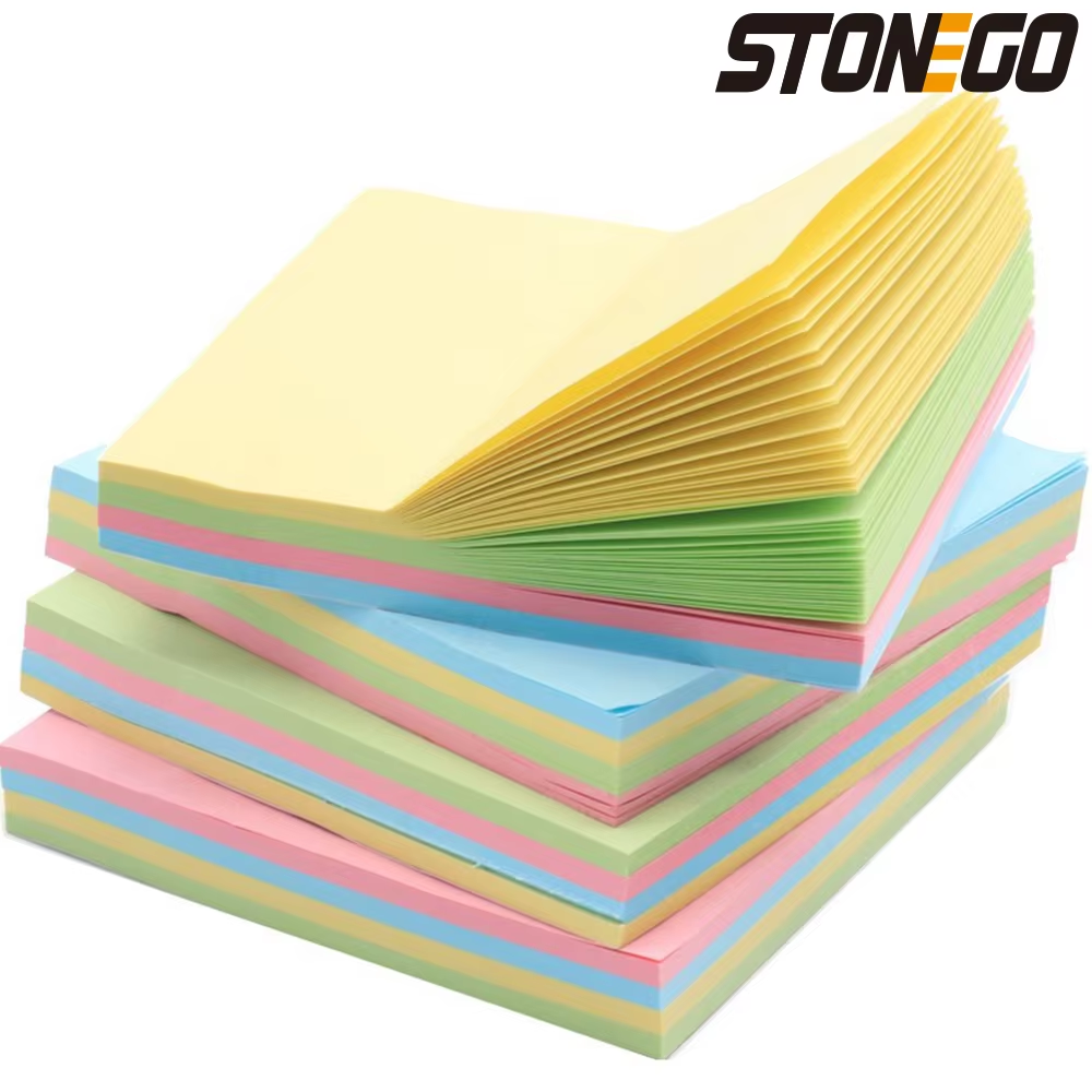 Multicolor Memo Pad Sticker Paper Office Stationery 100 Pages Pocket Notepad Sti