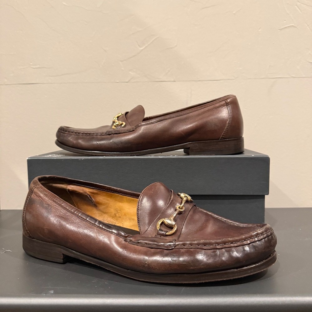 Cole Haan Brown Leather Horsebit Loafers Men's Size 9M Classic Dress Shoes