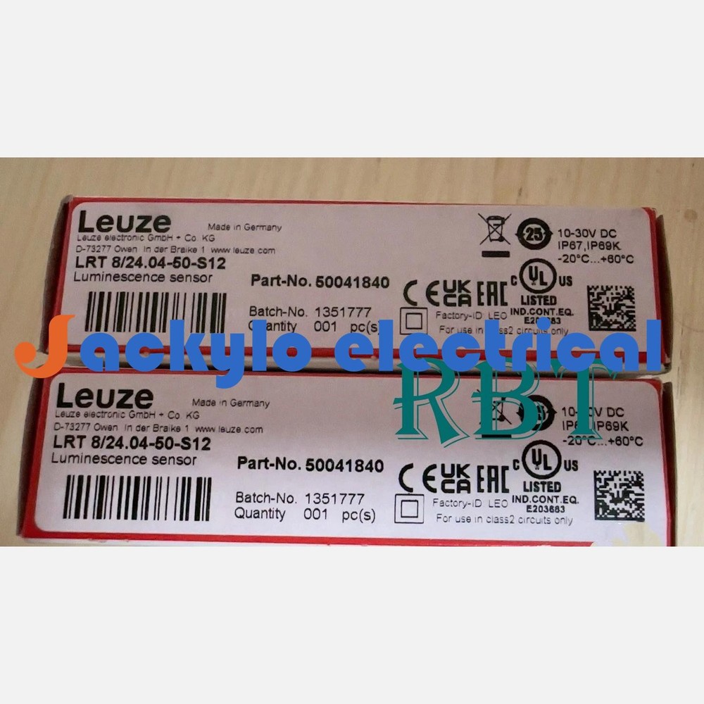 LEUZE LRT 8/24.04-50-S12 Photoelectric Sensor brand new