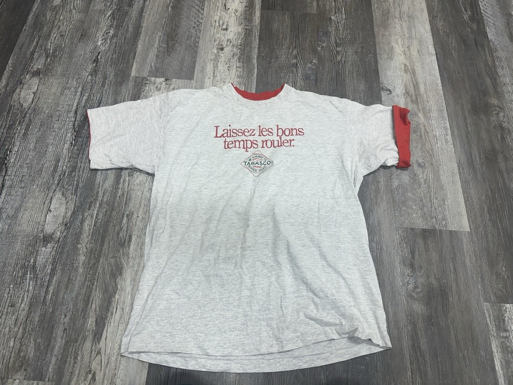 Tabasco Let The Good Times Roll Vintage 90s T-shirt Men’s XL Single Stitch