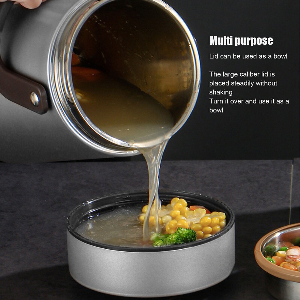 2300ml Insulated Lunch Containers Portable 304 Stainless Steel Vacuum Insulated