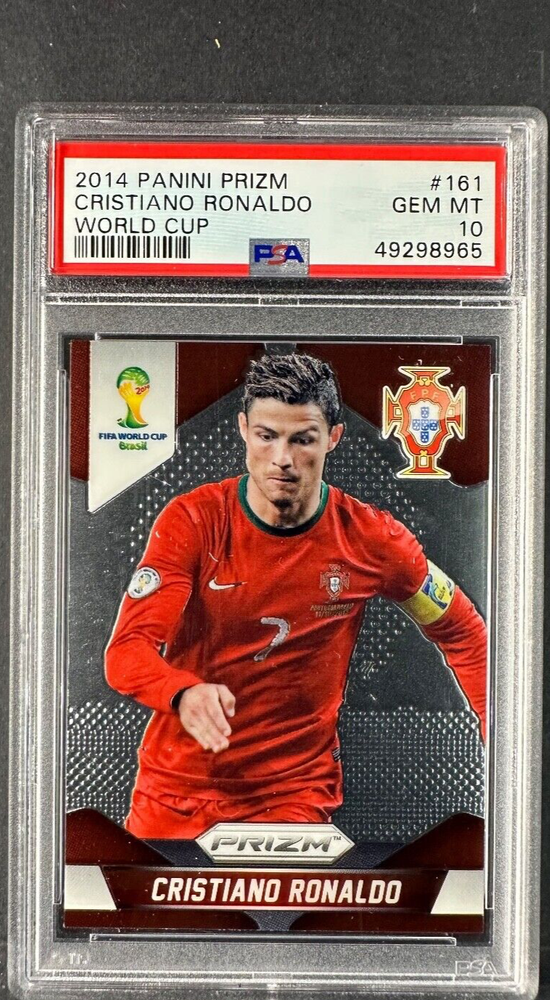 2014 Panini Prizm World Cup Cristiano Ronaldo #161 PSA 10 GEM MNT Portugal