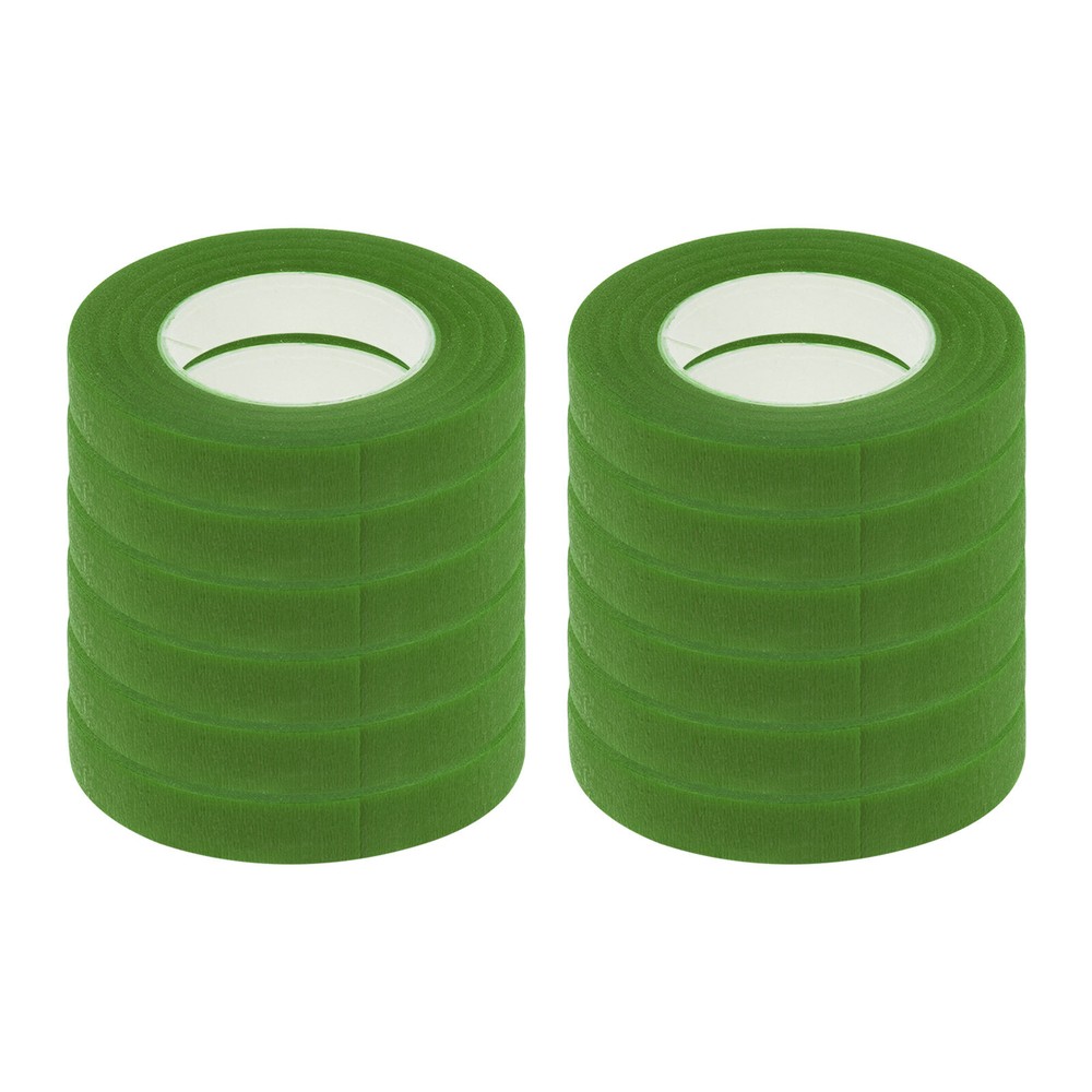 12 Rolls Floral Tapes 30 Yards Flower Adhesive Waterproof Tape, Bright Green