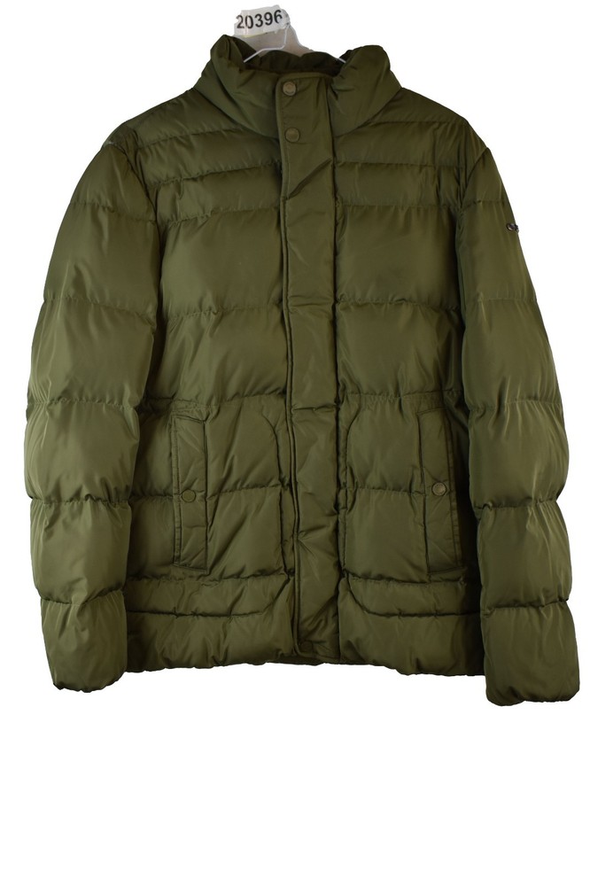 Geox Respira Womans Green Khaki Padded Puffer Jacket Size 36 Outdoors