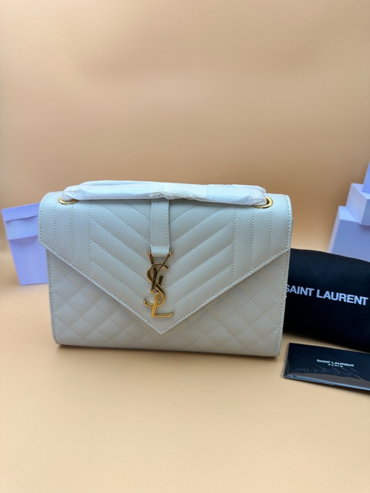 SAINT LAURENT Medium Tri Quilted Leather Crossbody Bag