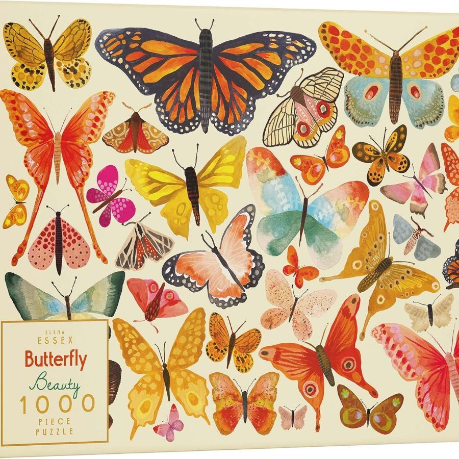 1000 Piece Puzzle for Adults -  Lounge, Stamp Collection (Butterfly Beauty)