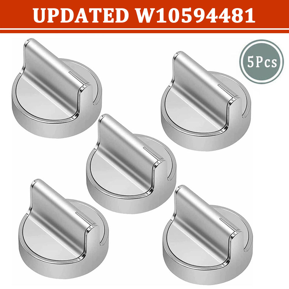 Whirlpool Range Knob 5-Pack W10698166 Compatible with W10594481 PS11756643 AP6023301  