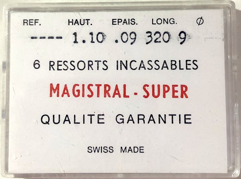 1X Mainspring 1.10x0.09mm Ø9 Watch Spring 320-110 J32 Replacement