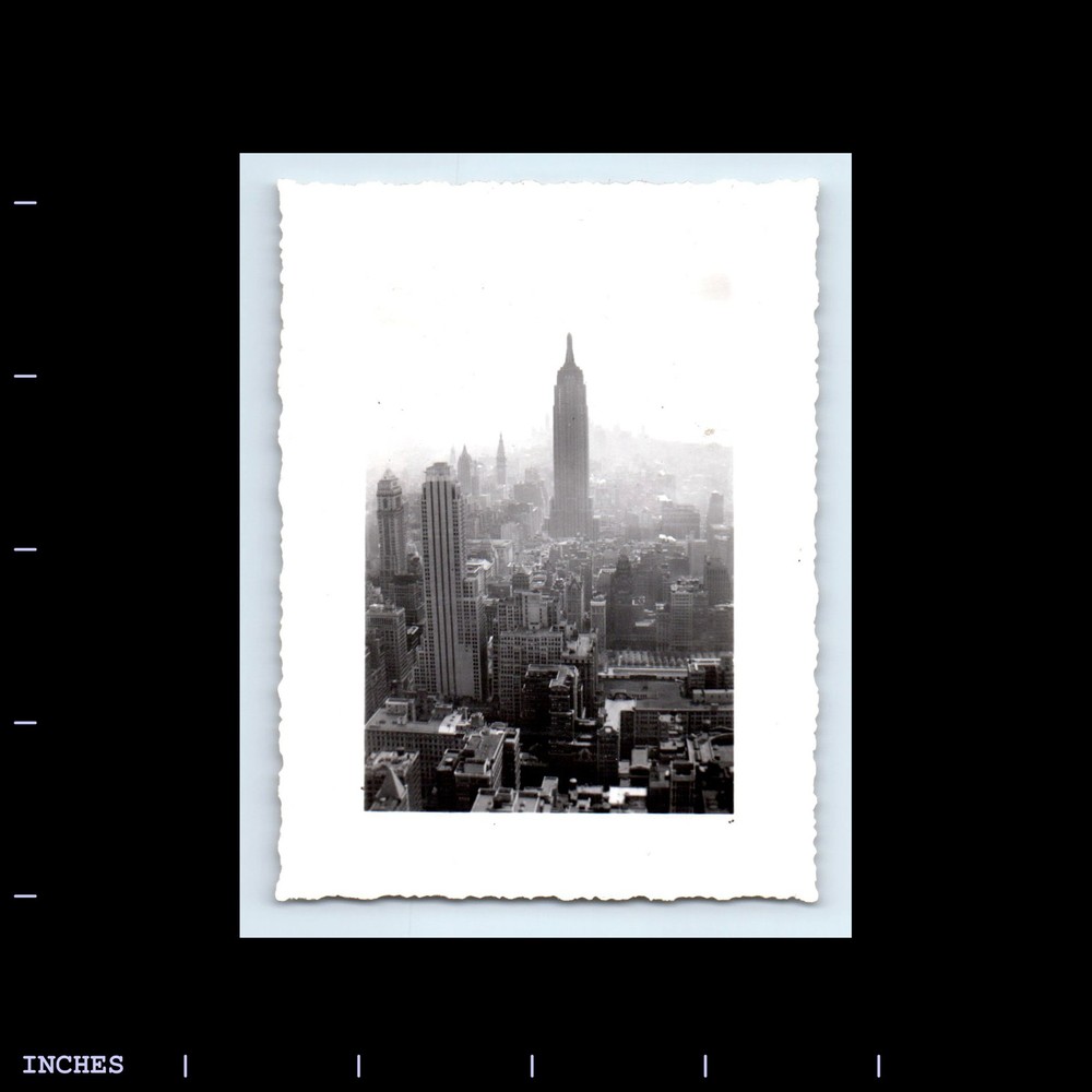 Vintage Downtown Skyline Photo Featuring Empire State Building