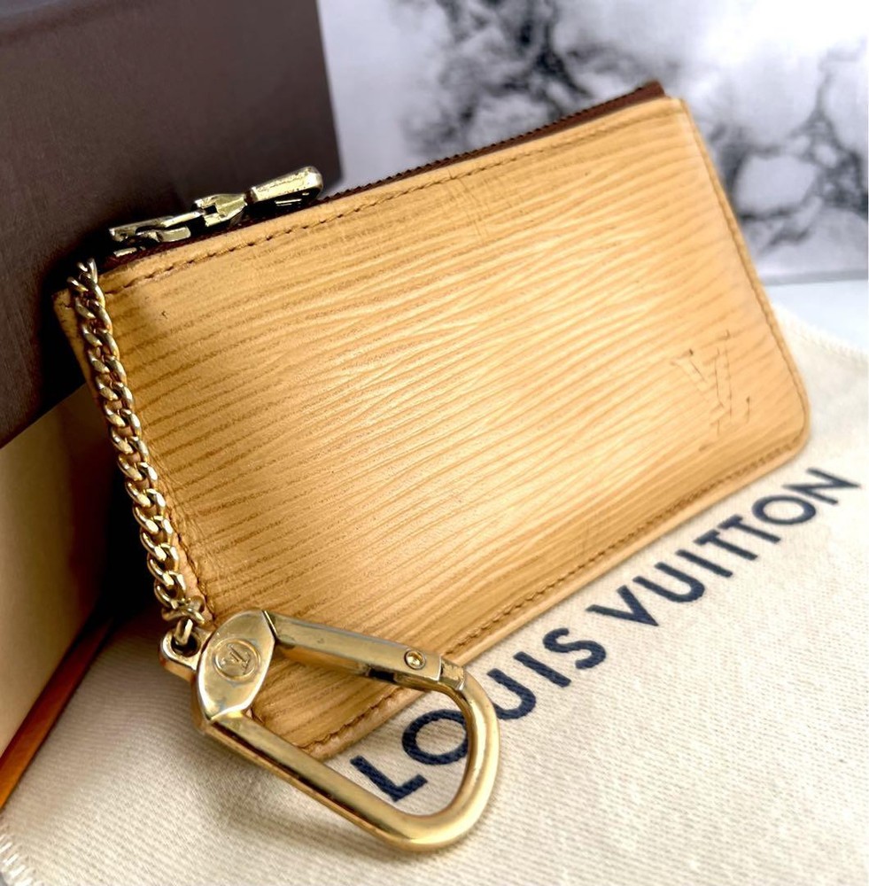 Louis Vuitton Epi Pochette Cles Monogram Coin Purse Key Case M63809 Yellow Used