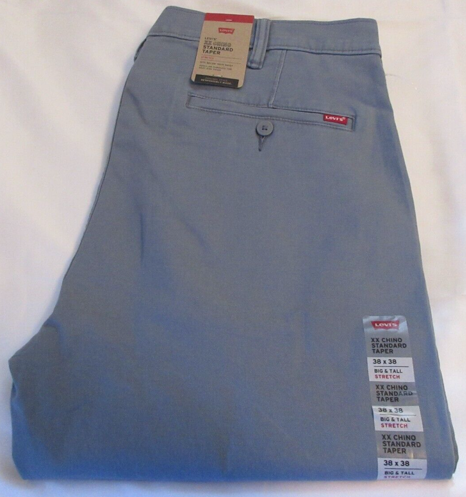 Levi's XX Chino Standard Taper Stretch Blue Pants Size 38/38