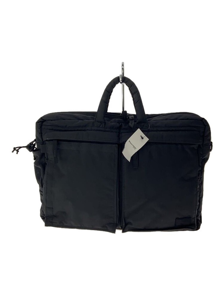 Porter Briefcase Black Plain 32x40cm Used Lightweight Business Bag