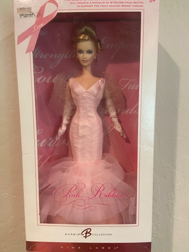 Barbie Pink Ribbon Susan G Komen Doll Pink Label 2006 Mattel J0932