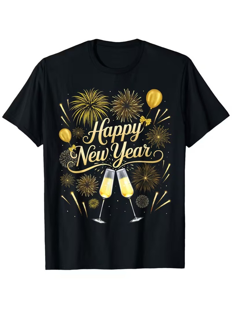 New Years Eve Party NYE Matching Family Happy New Year 2026 T-Shirt, Festive Cel-image