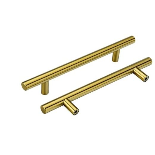 Pack 5 inch Gold Cabinet Handles - Gold Cabinet Pulls, 5 inch Hole Center 30