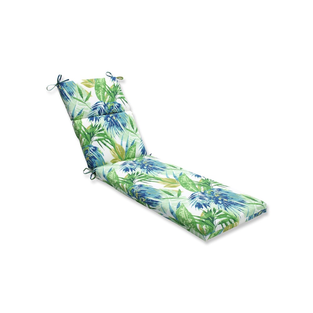 Pillow Perfect Tropic Floral Indoor/Outdoor Split Back Chaise Lounge Cushion ...