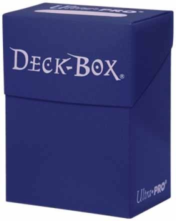 Solid Deck Box - Blue Ultra Pro GAMING SUPPLY BRAND NEW ABUGames