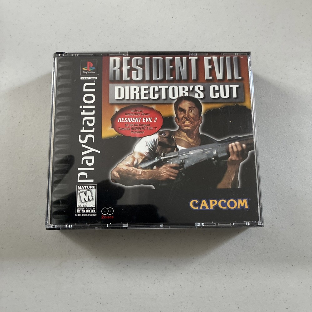 Resident Evil Director's Cut [2 Disc] (Sony PlayStation 1 PS1, 1997)