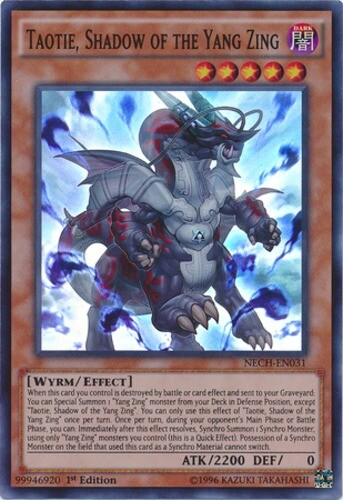 Taotie Shadow of the Yang Zing NECH-EN031 Super Rare Unlimited Edition x3