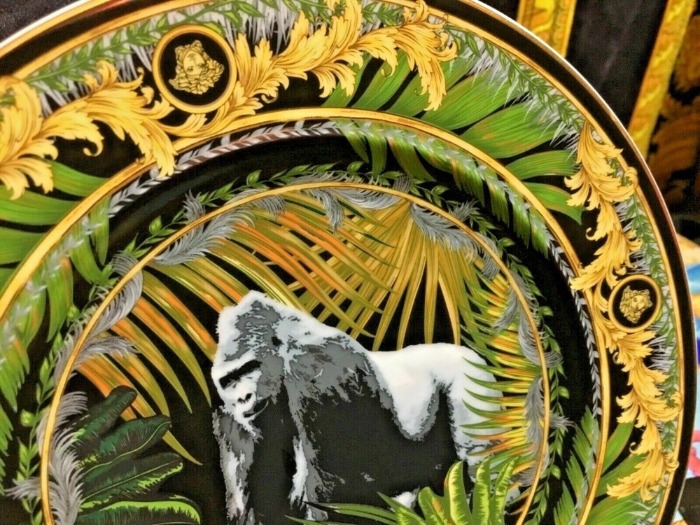 VERSACE PLATE GORILLA MEDUSA LIMITED WALL COLLECTIBLE  NEW BOX SALE