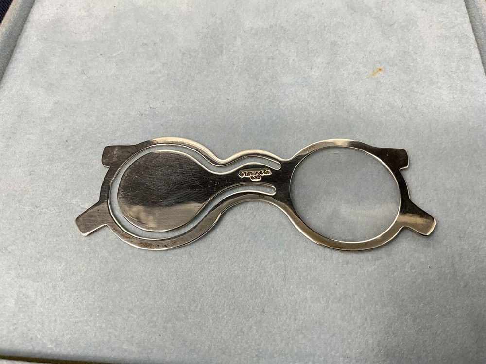 Vintage Tiffany & Co. Sterling Silver 925 Loupe Magnifying Glass Bookmark
