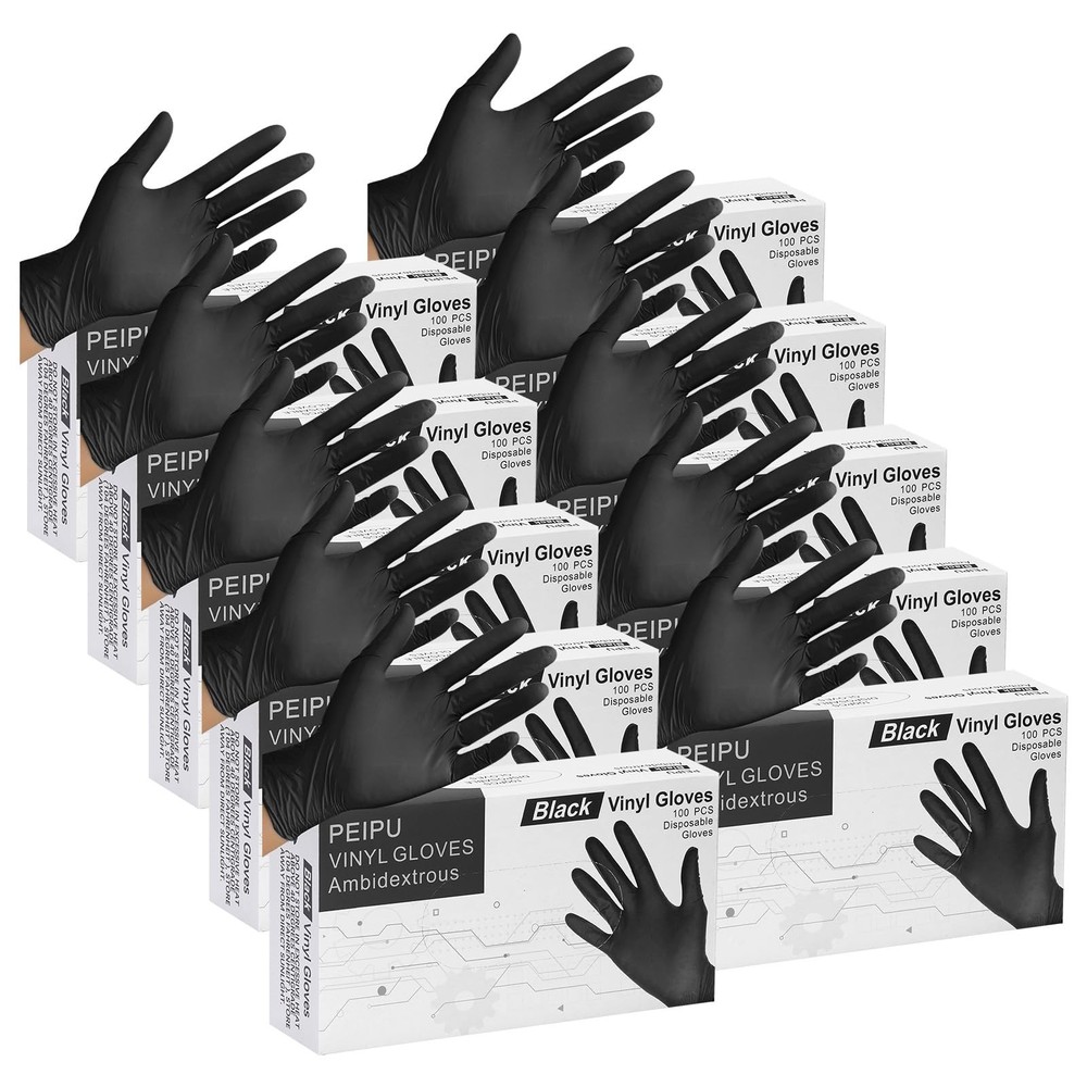 Vinyl Disposable Gloves Medium 1000 Pack Powder Free Cleaning Service Gloves