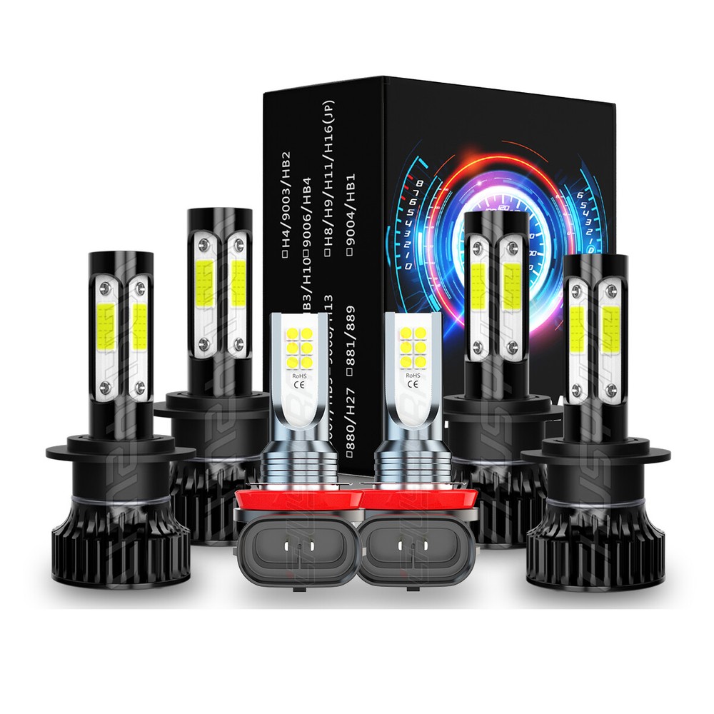 Para For Hyundai Sonata 2011 2012-2014 Faros LED Hi / Lo+Kit de luces antiniebla