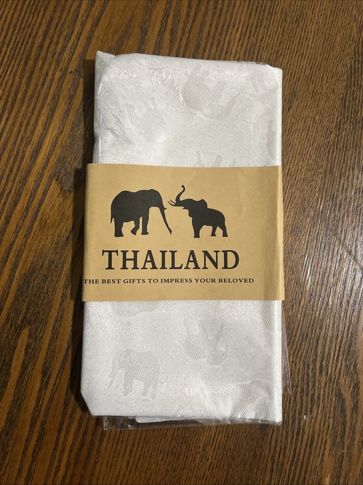 Thai Silk Scarf 70x27 Inches New with Original Packaging Souvenir