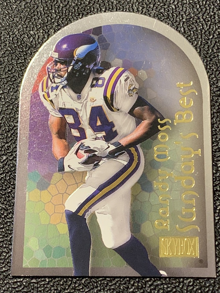 2000 Skybox RANDY MOSS Sundays Best Die Cut #8 of 10 SB Minnesota Vikings