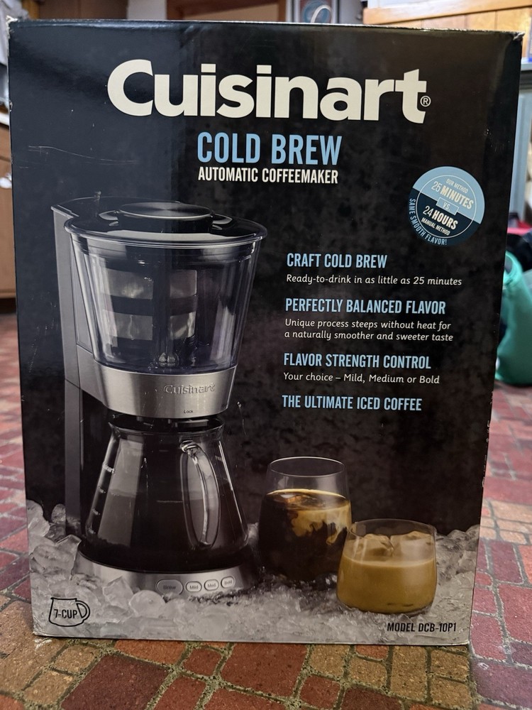 Cuisinart DCB-10 Automatic Cold Brew Coffeemaker, Brand New