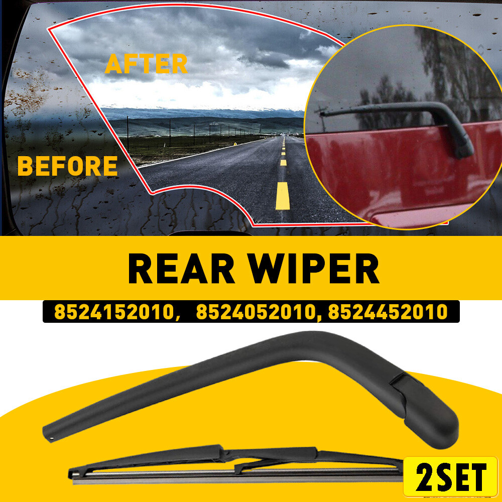 2-Pack Toyota Scion XB Rear Wiper Blades & Arms Black 8524152010
