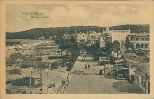 Ansichtskarte Binz a. Rügen Strandpromenade 1925  (Nr.9374)