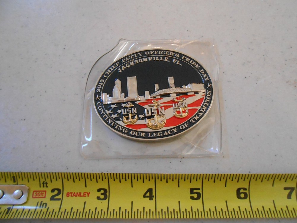 RARE 2015 CPO PRIDE DAY OFFICER CHIEF'S MESS NAVY MILITARY CHALLENGE COIN USN-image